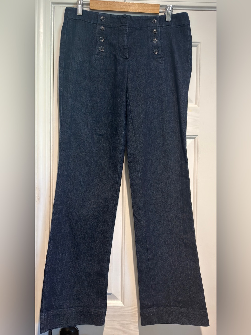 Women's Ann Taylor Loft Modern Trouser Jeans Size 6 Dark Wash Style 70094